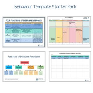 Behaviour Templates starter pack: Child Development & Behaviour Specialists resources